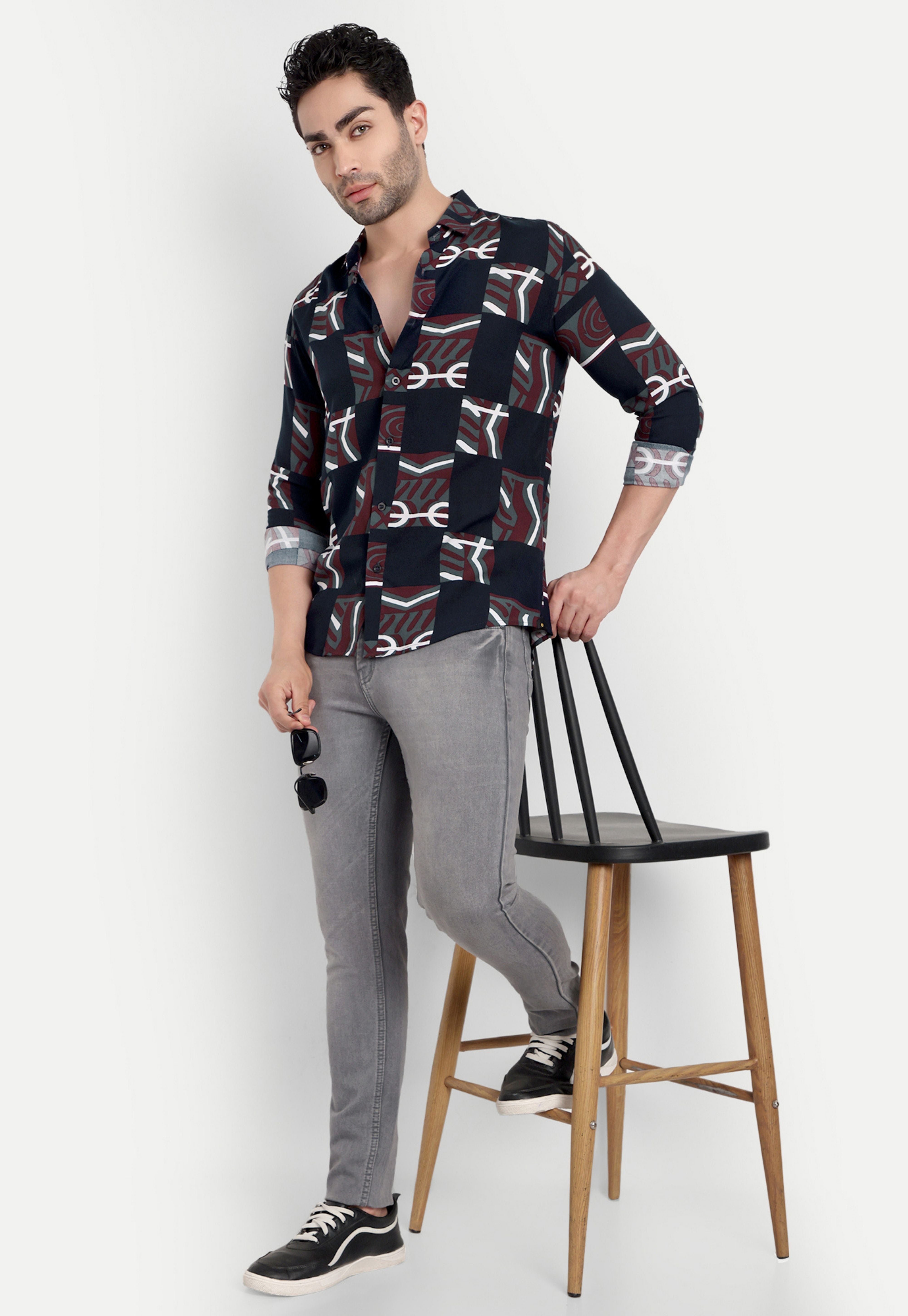 Twilight Blocks Full Sleeve Shirt