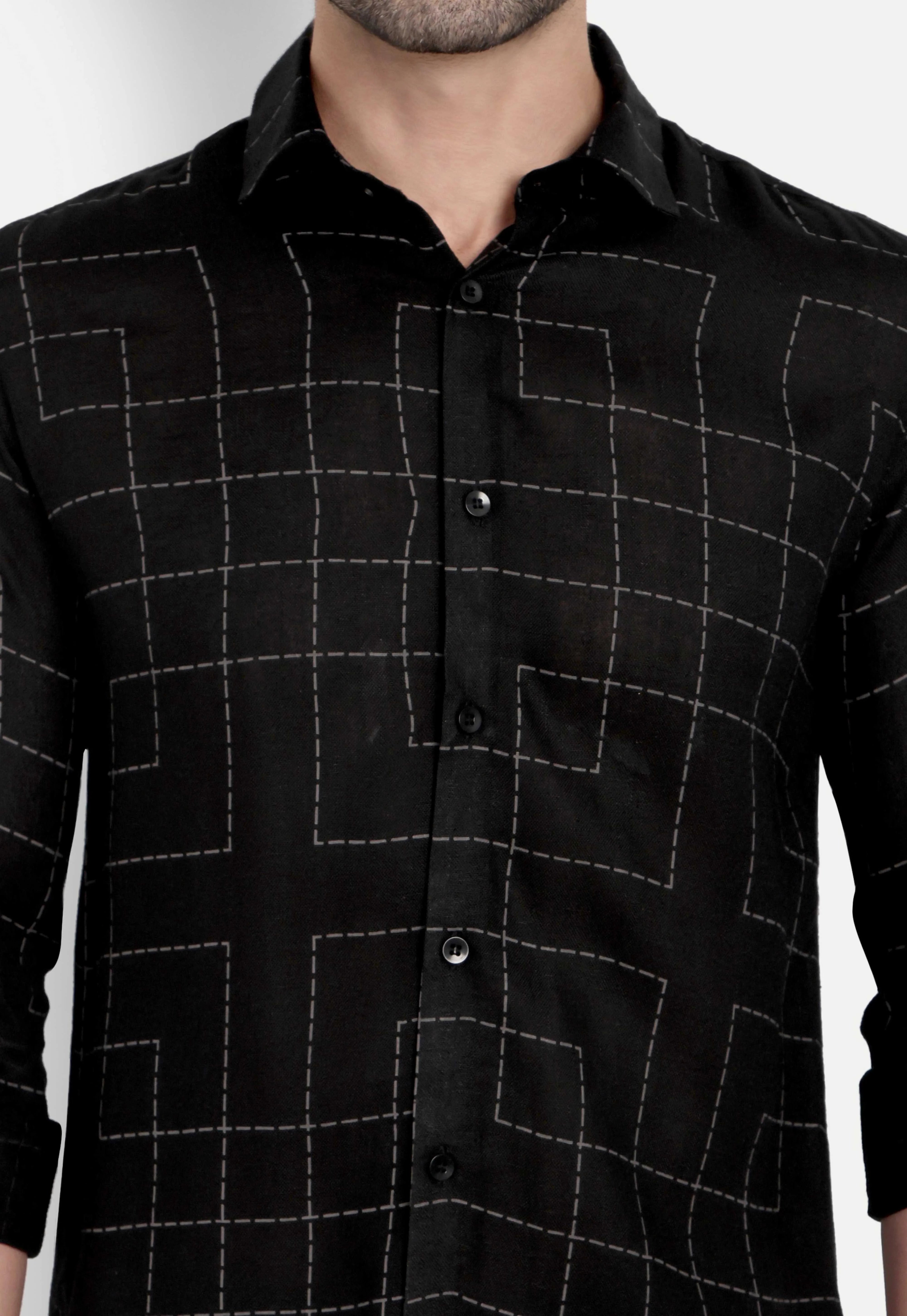 Black Mirage Full Sleeve Shirt