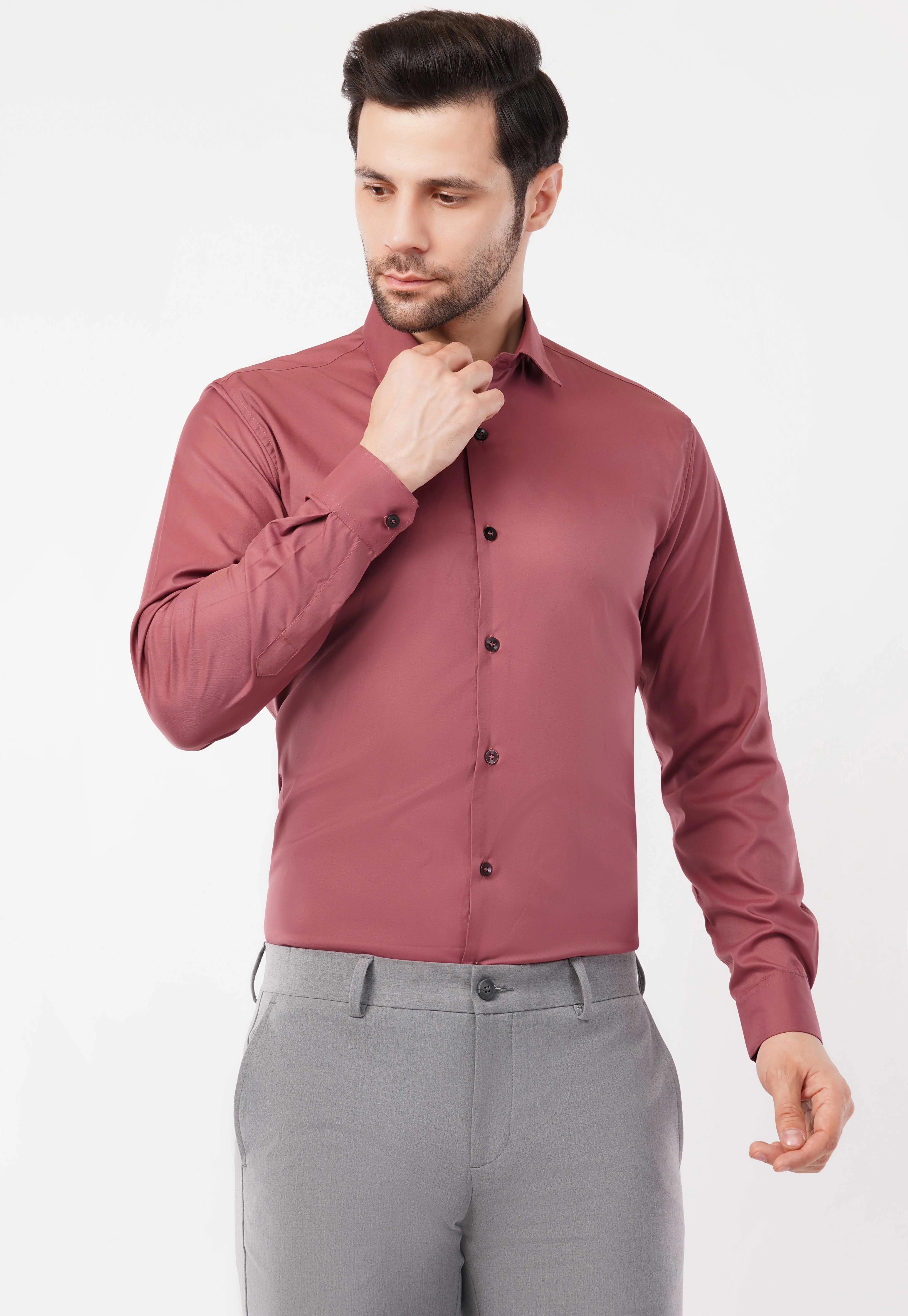 Dusty Blush Full Sleeve Shirt