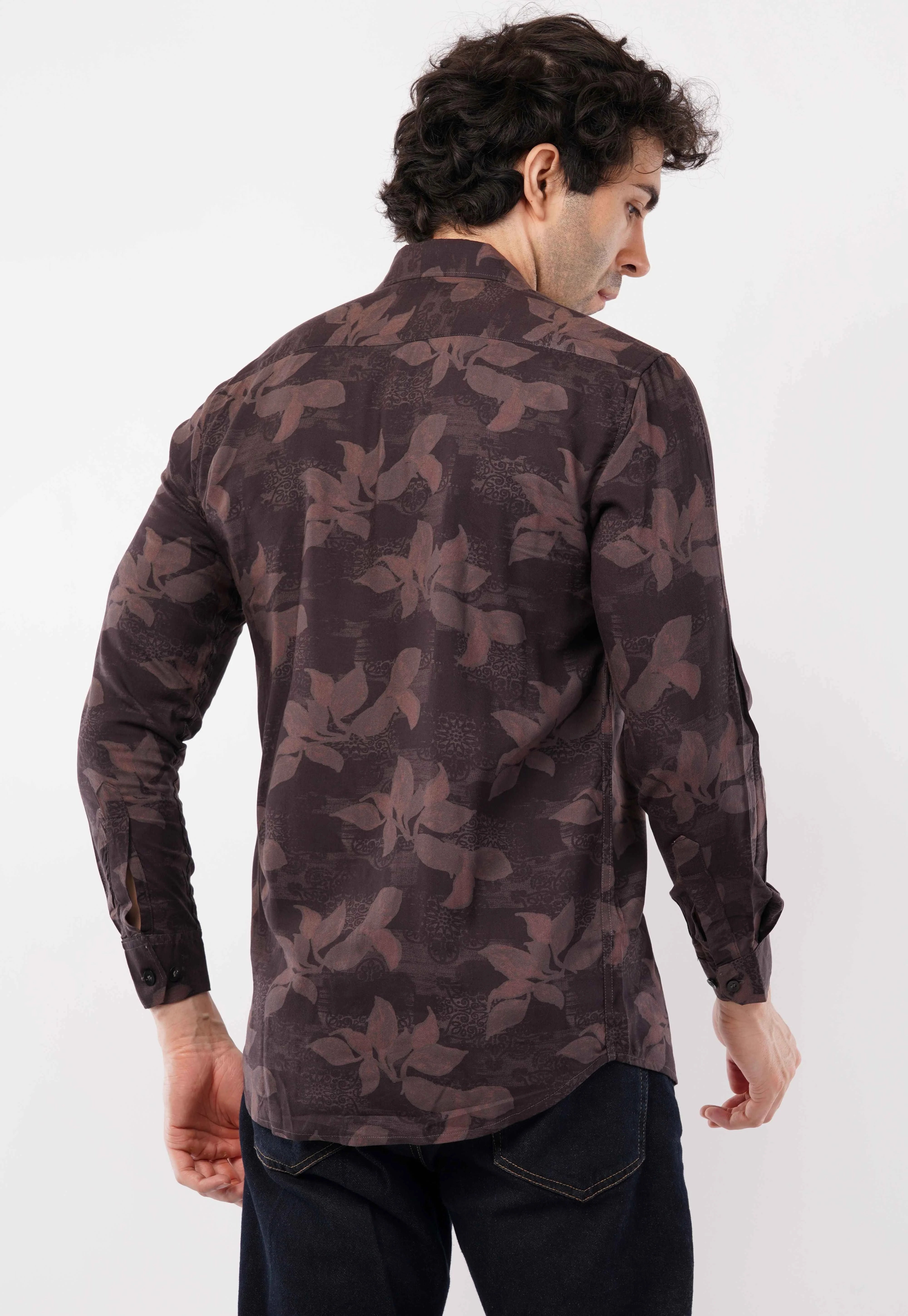 Espresso Flora Full Sleeve Shirt
