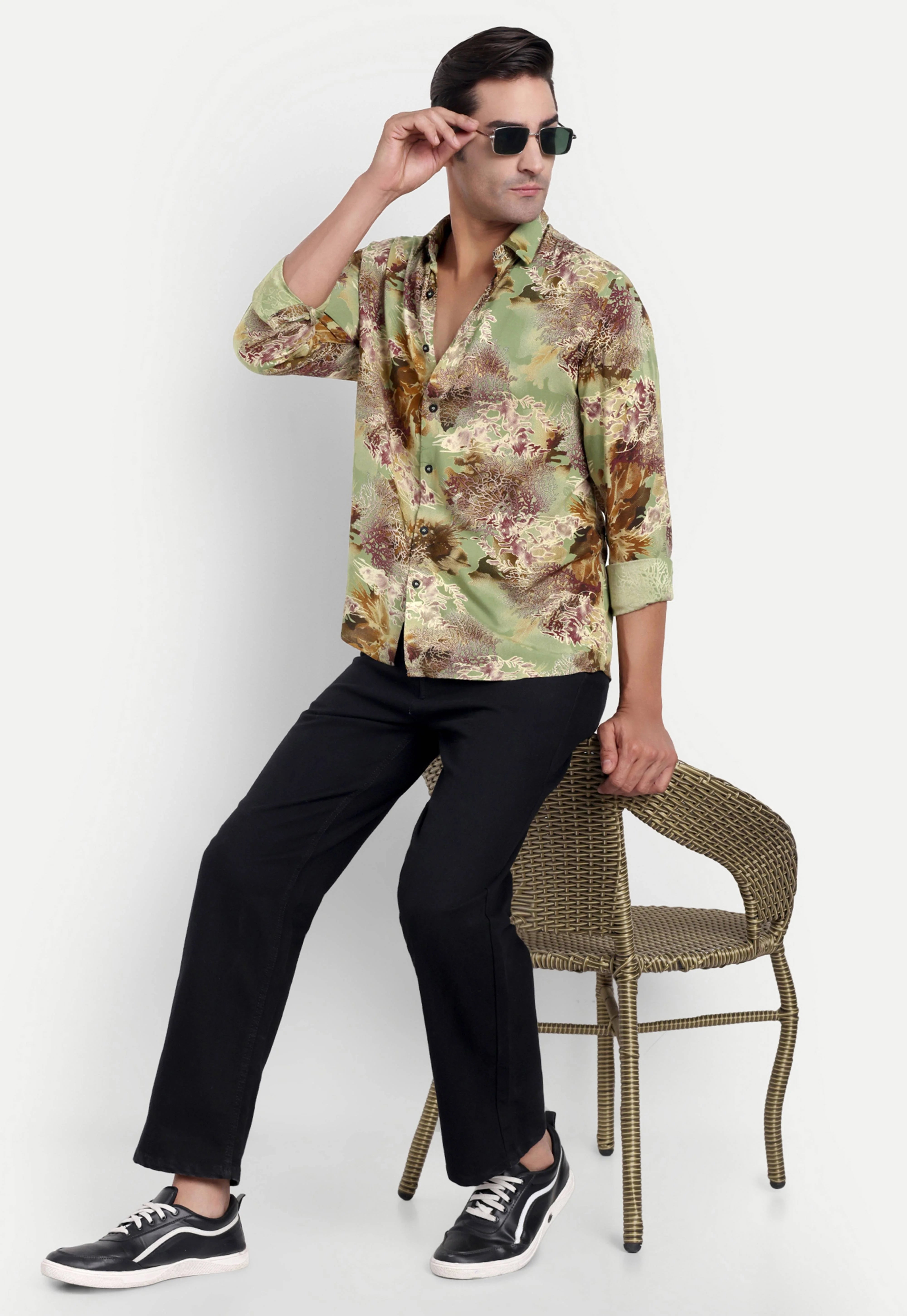 Forest Green Full Sleeve Shirt