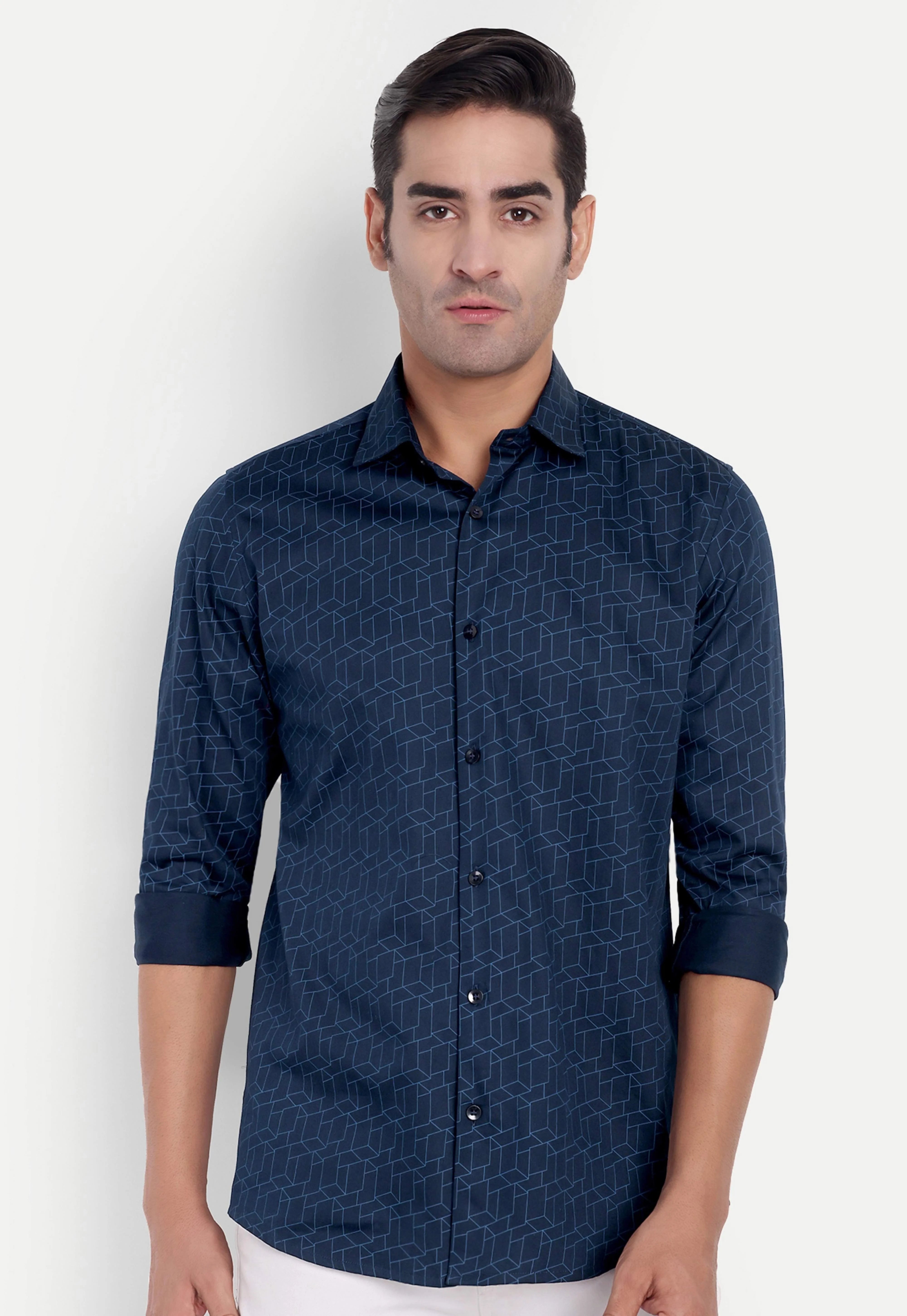 Navy Nexus Full Sleeve Shirt