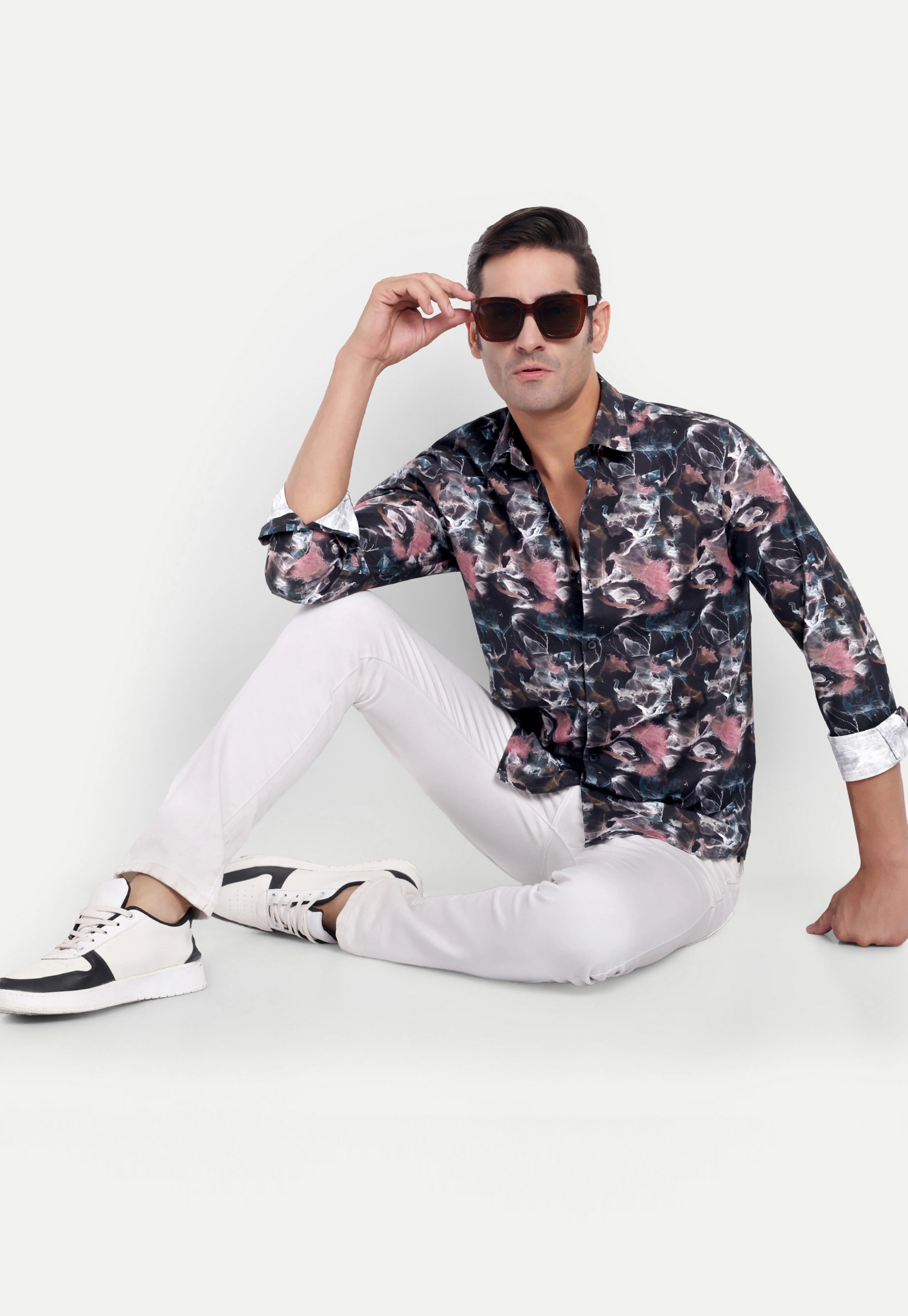 Shadow Petals Full Sleeve Shirt