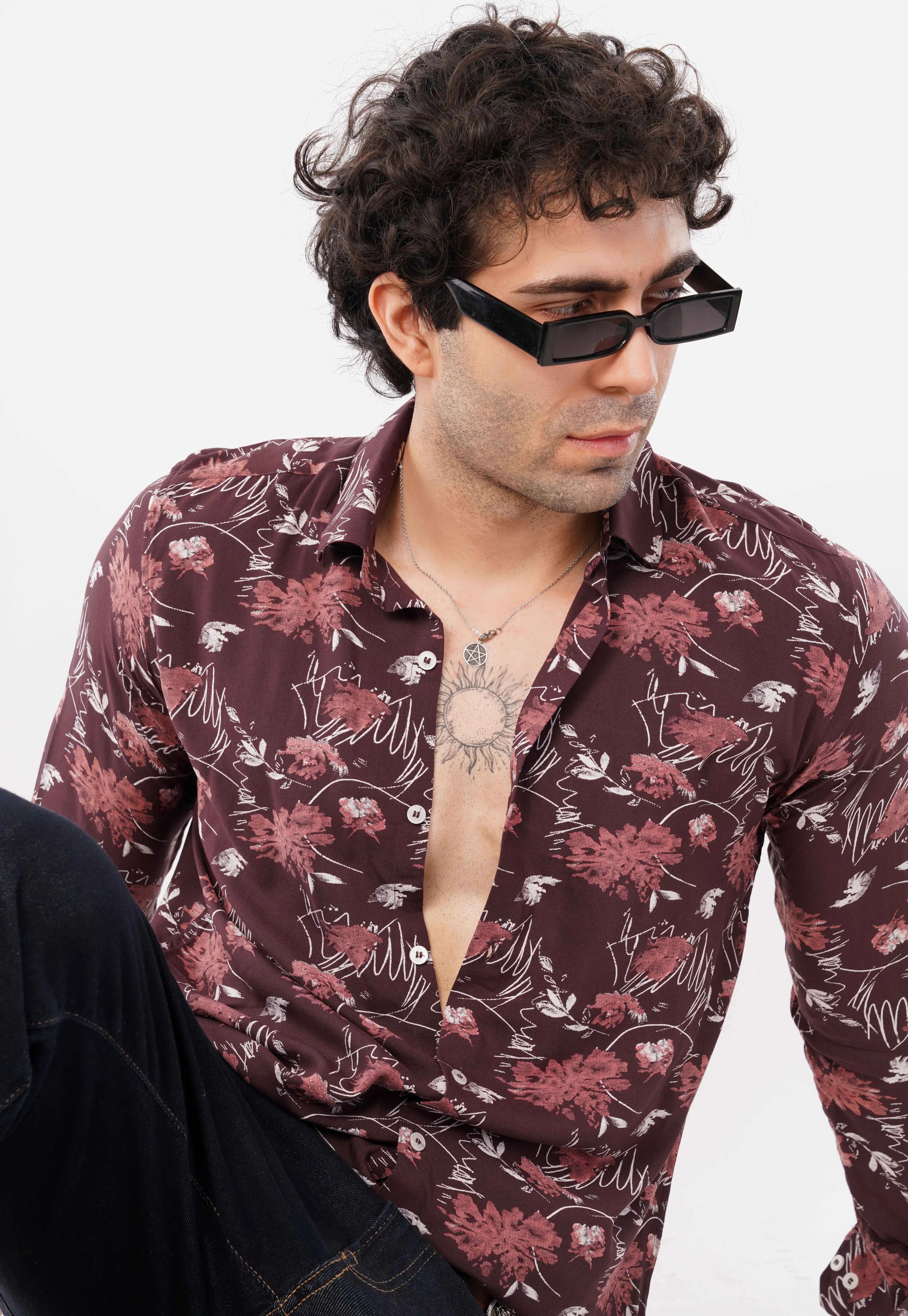 Maroon Full Sleeve Shirt